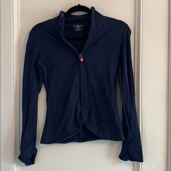 Lululemon Navy ZIP Up Running Jacket Size 4 - Picture 1 of 3
